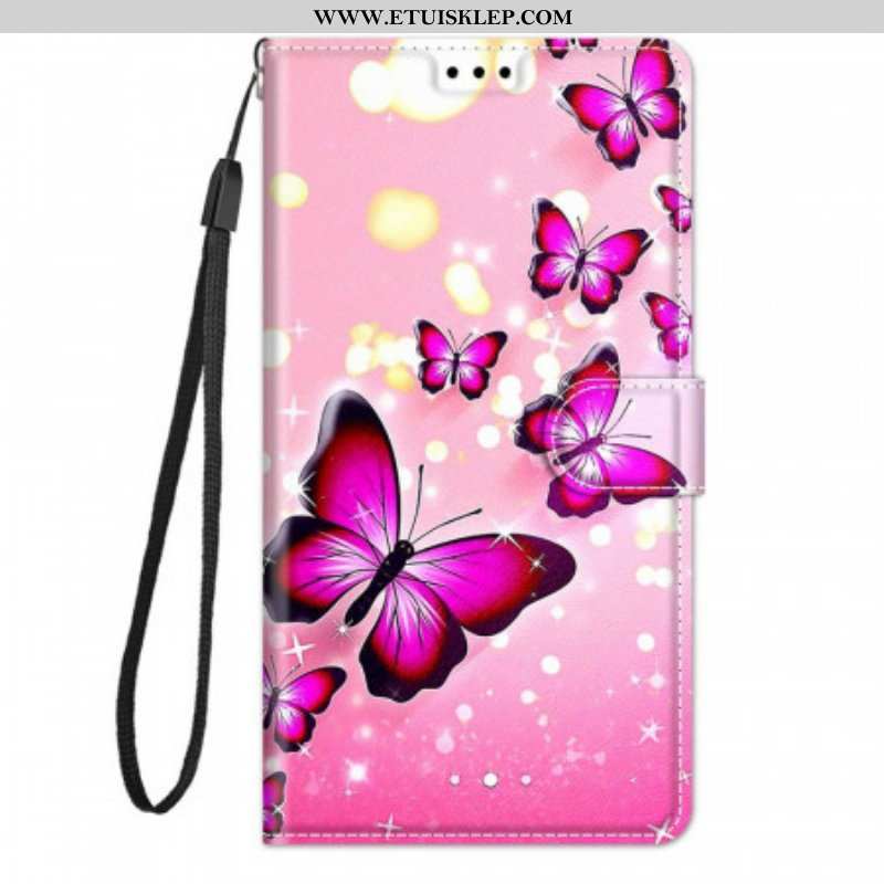 Etui Folio do Xiaomi Redmi Note 10 Pro Motyle I Smycz